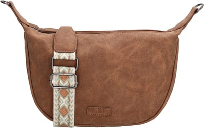 Beagles Malaga Schoudertas Dames - Handtas met meerdere vakken - Tas van Imitatieleder - Bruin