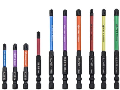 OmGoods - Dailygoody - magnetische schroevendraaier bitset - 10-delig - speciaal voor elektriciens - HRC63° hardheid - roestbestendig - eenvoudig in gebruik