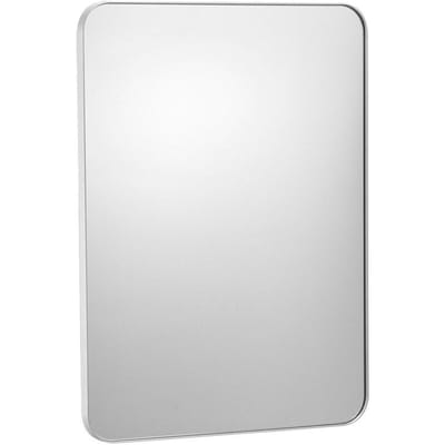 Miroir Mural Carré 22  x 30  avec Cadre en Alliage d'Aluminium