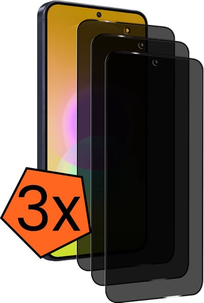 Screenprotector - 3 Stuks - Geschikt voor Samsung Galaxy A27 - Privacy Filter - Gehard Glas - Beschermglas - Tempered Glass - Screen Protector