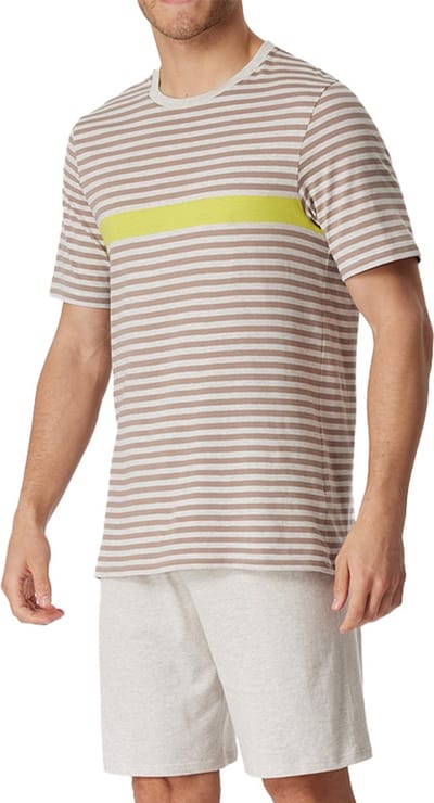 Schiesser – Casual Nightwear – Pyjama – 181165 – Beige Brown - Maat L