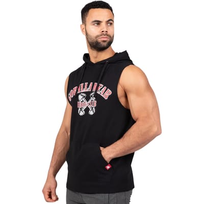 Gorilla Wear Chico Mouwloos T-shirt met Capuchon - Zwart - S