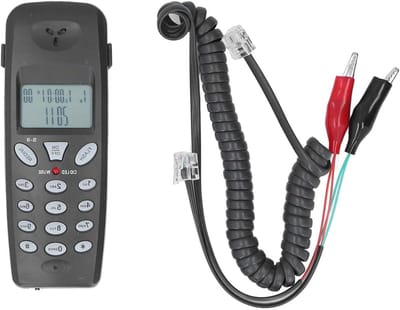Vaste Telefoon - Thuiskantoor Telefoon - Thuiswerken - 16-bit LCD Display - 15.2 x 7.5 x 4.2 cm - Wit