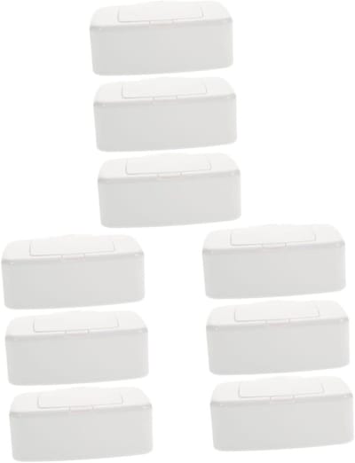 Babydoekjes Houder - Navulbare Doekjes Dispenser - Onderweg Gebruik - Lichtgewicht Compact Design - 17 cm Lengte - Wit