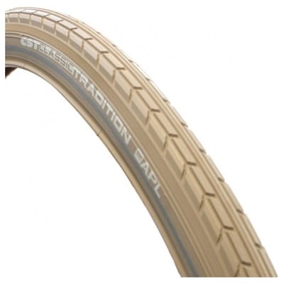 Buitenband CST Tradition Classic Line 28 x 1.75 / 47-622 mm - khaki met reflectie