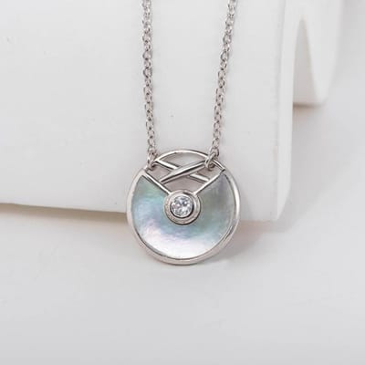 18K Roségoud 925 Witte Fritillaria Diamant Ketting Modieus Elegant Retro Glans Bruiloft Feest Nobele Sieraden