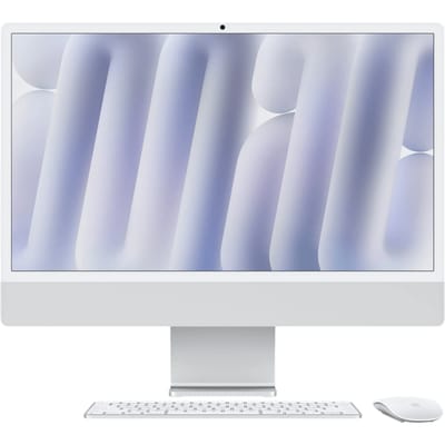 Apple iMac Apple M M4 59,7 cm (23.5") 4480 x 2520 Pixels Alles-in-één-pc 16 GB 512 GB SSD macOS Sequoia Wi-Fi 6E (802.11ax) Zilver