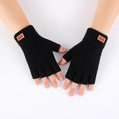 Heren Handwarmer Breihandschoenen Vingerloos Warm Alpaca Wol Winter Halve Vinger
