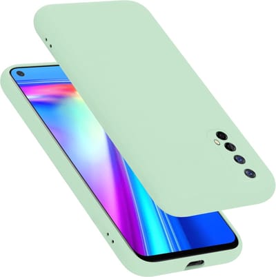 Cadorabo Hoesje geschikt voor Realme 7 5G in LIQUID LICHT GROEN - Beschermhoes gemaakt van flexibel TPU silicone Case Cover