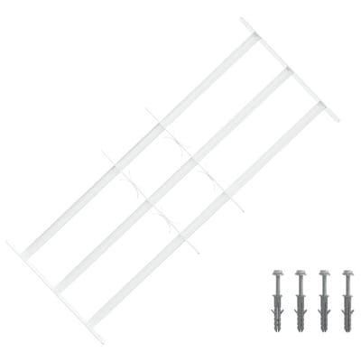 vidaXL - Beveiligingsrooster - voor - ramen - met - 3 - kruisbalken - 63-114 - cm
