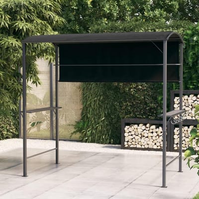 Tuinpaviljoen - Partytent Gazebo - Buitenfeesten - Waterafstotend Materiaal - 220 x 110 x 200 cm - Antraciet