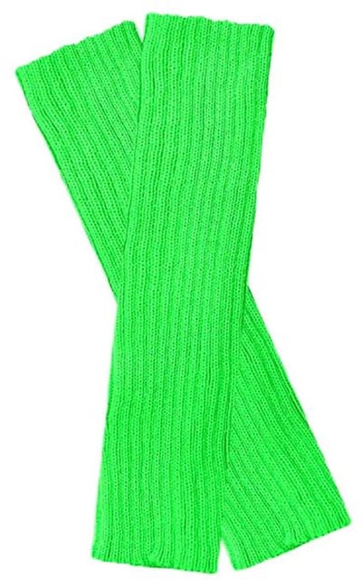 Beenwarmers - Overknee - Leg warmers - Kuitwarmers - 40 cm - Verkleedaccessoires - Carnaval - Neon groen - One size - 1 paar - Jonyx