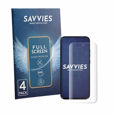 Savvies - Screenprotector voor Motorola Moto G Max - Folie Beschermfolie transparant volledig dekking 4 Stuks