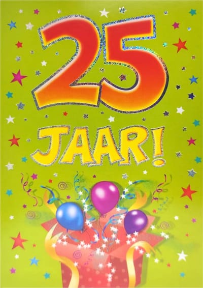Verjaardagskaart - That Funny Age - 25 jaar - Met Envelop - Per stuk