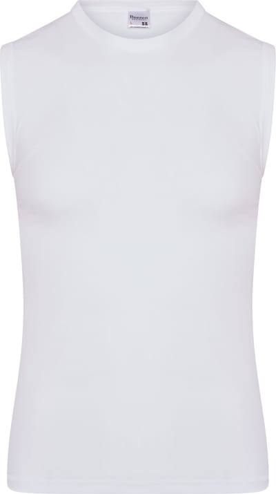 Beeren heren microfiber mouwloos shirt Young - XXL - Wit