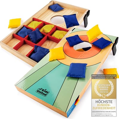 Mini Cornhole Spel voor Kinderen Binnen en Buiten - Behendigheidsspeelgoed met Werpzakjes