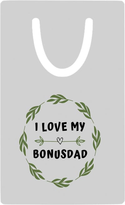 Hacebo® - I love my bonusdad metalen boekenlegger - Papa - liefste bonusvader - vader cadeautjes - vaderdag - verjaardag - geschenk - kado Bladwijzer boekenleggers - 7.6 cm x 5cm