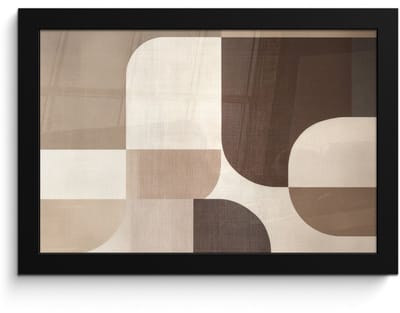 Poster in lijst - Fotolijst 30x20 cm - Posters - Geometrisch - Geweven structuur - Modern - Posterlijst zwart - Decoratie - Wanddecoratie woonkamer - Muurdecoratie slaapkamer