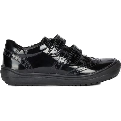 GEOX HADRIEL MEISJES Veterschoenen - ZWART - Maat 38