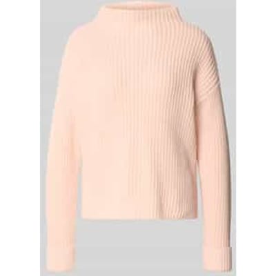 Regular fit pullover met turtleneck van katoenmix, model 'SELMA'