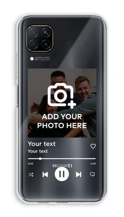 Gepersonaliseerd - Case Company® - Hoesje geschikt voor Huawei P40 Lite hoesje - Music Player - Soft Cover Telefoonhoesje - Bescherming aan alle Kanten en Schermrand