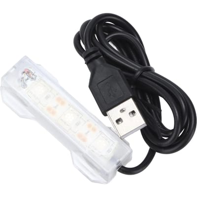 Aquariumverlichting USB-oplaadbaar Kunststof Viskom LED-verlichting voor Waterplanten Landschap Green Light black