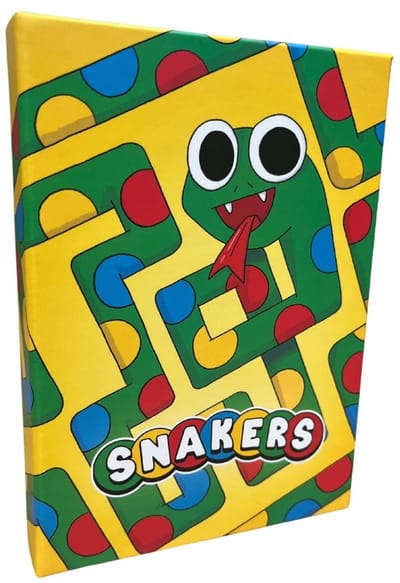 Asmodee kaartspel Snakers familiespel kleurrijk slangen spel.
