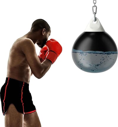 CORE Waterbokszak - 18 inch Boksbal - Watergevulde bokszak - Aqua bag - 50KG na vullen - 45x60cm - Zwart