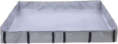 Kooibekleding Kleine Dieren - Huisdier Bodembedekking - Netheid Binnen - 10cm Hoge Rand - 118 x 60 cm - Zwart