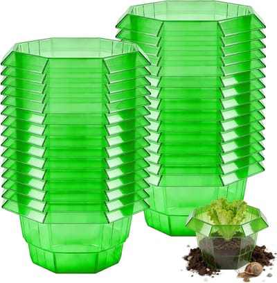 30 stuks slakkenkraag 23 cm - Effectieve slakkenbescherming voor groentetuinen, stabiele afweer voor planten, kunststof slakkenhek