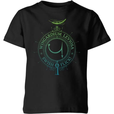 Harry Potter Wingardium Leviosa kinder t-shirt - Zwart - 98/104 (3-4 jaar)