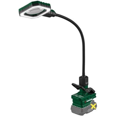 PARKSIDE Accu-klemlamp 20 V, zonder accu en lader (Zwanenhalsloep)