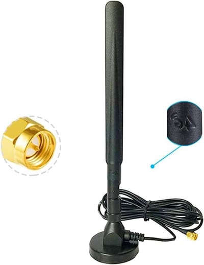 4G LTE Antenne - GSM 3G Antenne - Signaal Verbeteren - Omnidirectioneel 8DBi - 3 Meter Kabel - Zwart