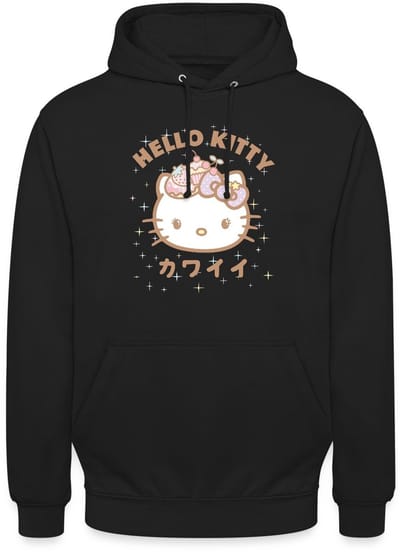 Hello Kitty Kawaii Stijlen Met Sterren Hoodie Unisex