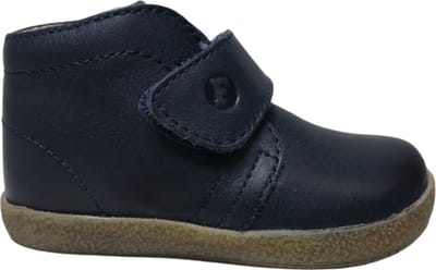 Falcotto grote velcro effen ledern sneakers Conte Navy mt 26