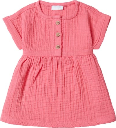 Noppies Girls Dress Chambery short sleeve Meisjes Jurk - Camelia Rose - Maat 62