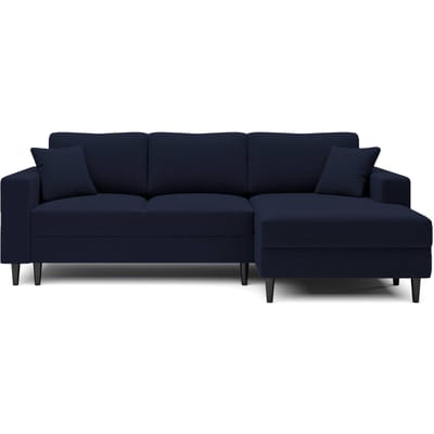 Hoekbank Malena velvet rechts met slaapfunctie | NADUVI Collection