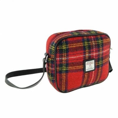 Schoudertas Almond Royal Stewart Tartan- 19x21x7 - Harris Tweed - Glen Appin of Scotland