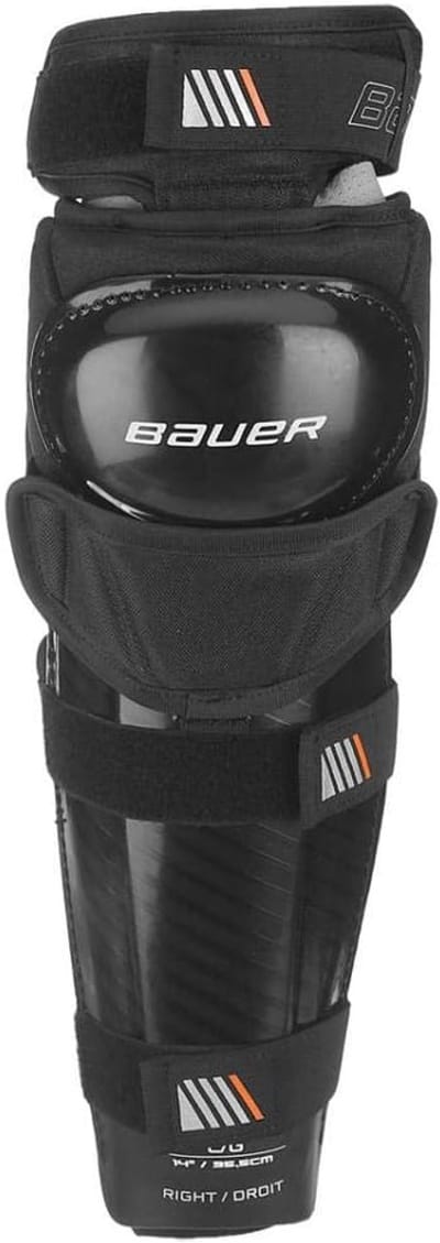 Scheenbeschermers - Sportbescherming - IJshockey - Vrije beweging - 14 inch - Zwart