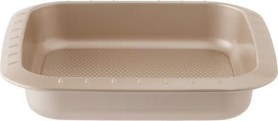 LEO Vierkante cake vorm Balance 22x22x5cm - Champagne - PFAS-vrij