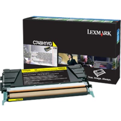 Lexmark C748H1YG toner cartridge geel hoge capaciteit (origineel)