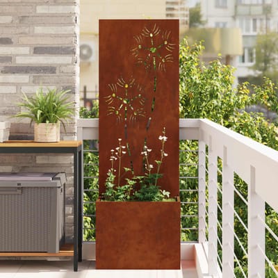 vidaXL - Tuin - Privacy - Scherm - Roestig - 50 - x - 32 - x - 150 - cm - Cortenstaal