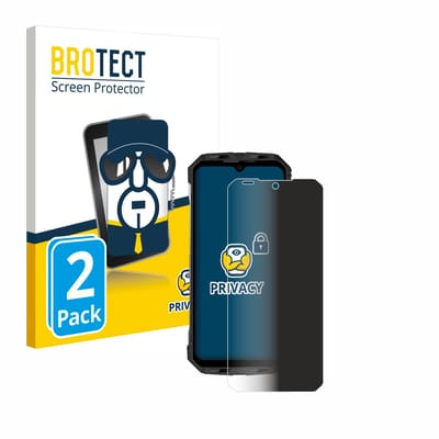 BROTECT - privacy screenprotector voor Doogee S110 - Folie Beschermfolie Blauwlichtfilter 2 Stuks