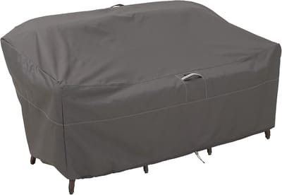 Famanu – Accessories terrasbank/loveseat hoes premium tuinmeubelhoes met duurzame en waterbestendige stof - taupe