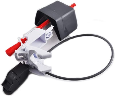 Spoelventiel Kabel - Toilet Reparatie - Toilet Onderhoud - Eenvoudige Installatie - 5 x 45 cm - Grijs