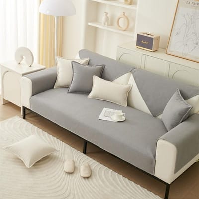 Nieuw Teddy Velvet Vier Seizoenen Bankkussen Universele Waterdichte Urinebarrière Bankhoes Effen Kleur Antislip Bankhoezen Handdoek 70x70cm 1pcs