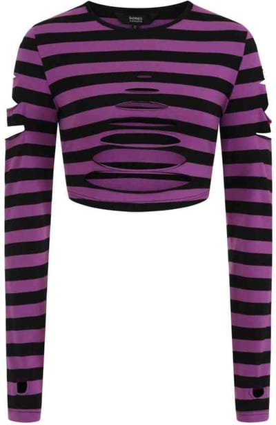 Banned - CHANTREA Crop top - 2XL - Paars