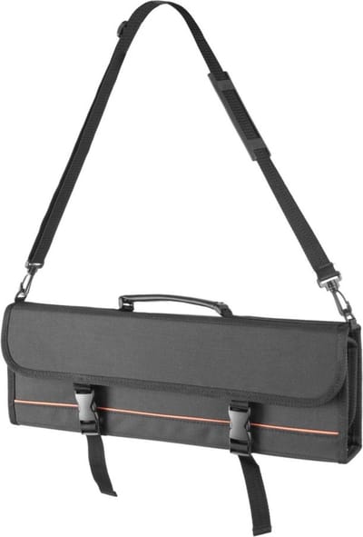 HENDI Messen draagtas – compact ontwerp – elastische houders – zwart – 510x50x170 mm