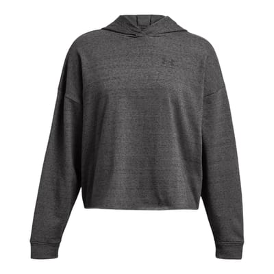 Under Armour Dames/Dames Rival Terrycloth Oversized Hoodie (Houtskool)