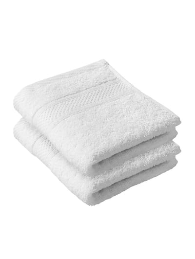 De Witte Lietaer Gastendoekje Stephanie White - 30 x 50 cm - 2 stuks - Wit - Katoen